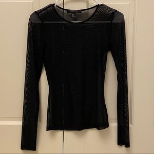 Mesh Long Sleeve Tee